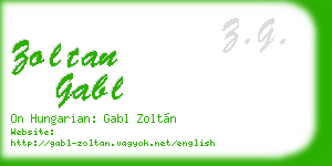 zoltan gabl business card